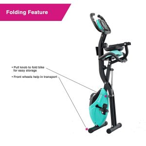 Harvil Foldable Magnetic Exercise Bike with 10-Level Adjustable Magnetic Resistance and Pulse Rate Sensors Review