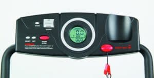 The console of the Exerpeutic TF900 High Capacity Fitness Walking Electric Treadmill