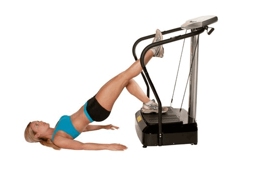 A lady using the Confidence Fitness Slim Full Body Vibration NHCFV-2000 Machine