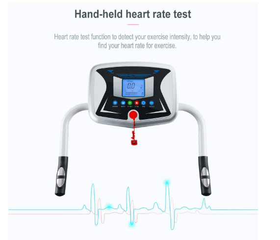 Miageek Fitness Folding Electric Treadmill's console and the handrails 