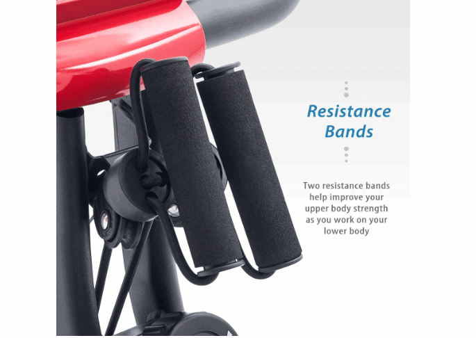 The resistance bands on the Merax 3 in 1 Exercise Bike