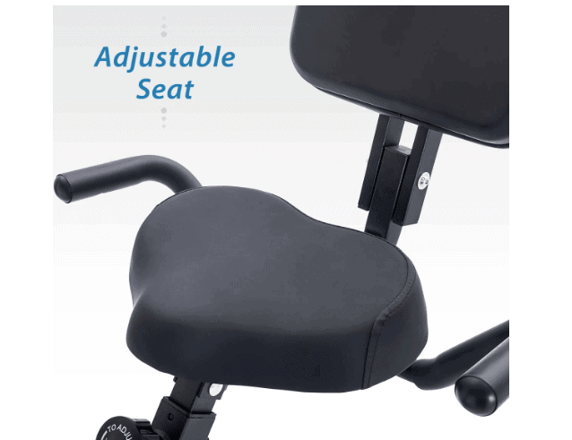 The seat of the Merax 3 in 1 Exercise Bike