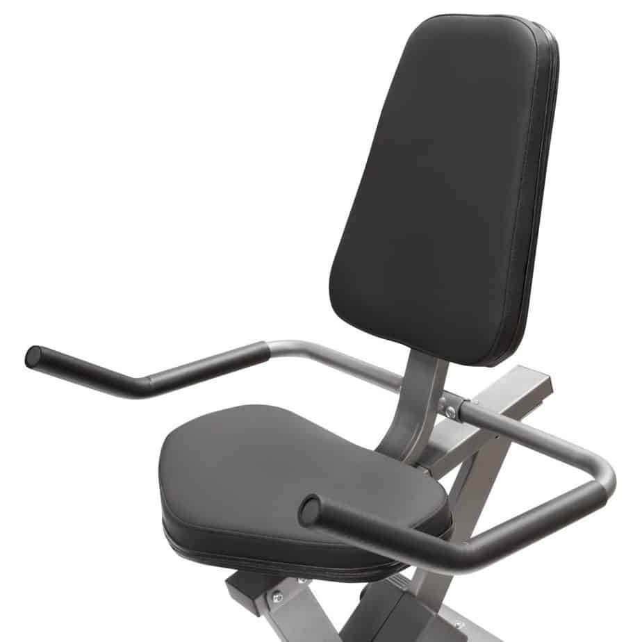 The seat of the Marcy Magnetic Recumbent Bike NS-40502R