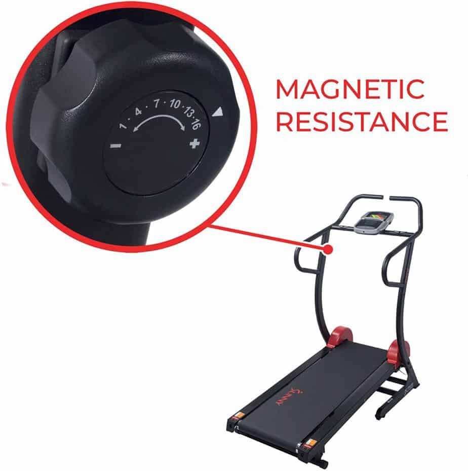 Resistance control knob of the Sunny Health & Fitness SF-T7878 Treadmill