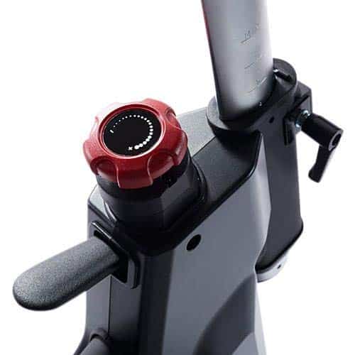 The resistance tension knob of the SOLE SB900 Indoor Exercise Bike