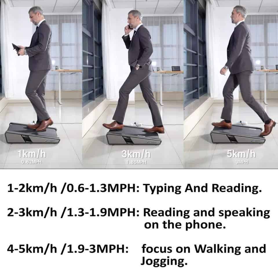 A man walking on the EgoFit Walker