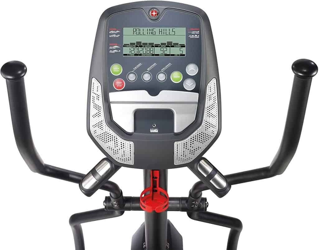 The console of the Schwinn A40 Compact Elliptical 100330 