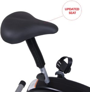The seat of the Body Rider BRF700 Fan Upright Exercise Bike