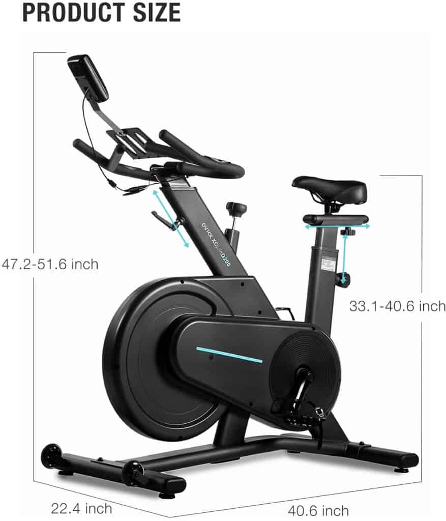 OVICX XCycleQ200 Magnetic Stationary Spin Bike