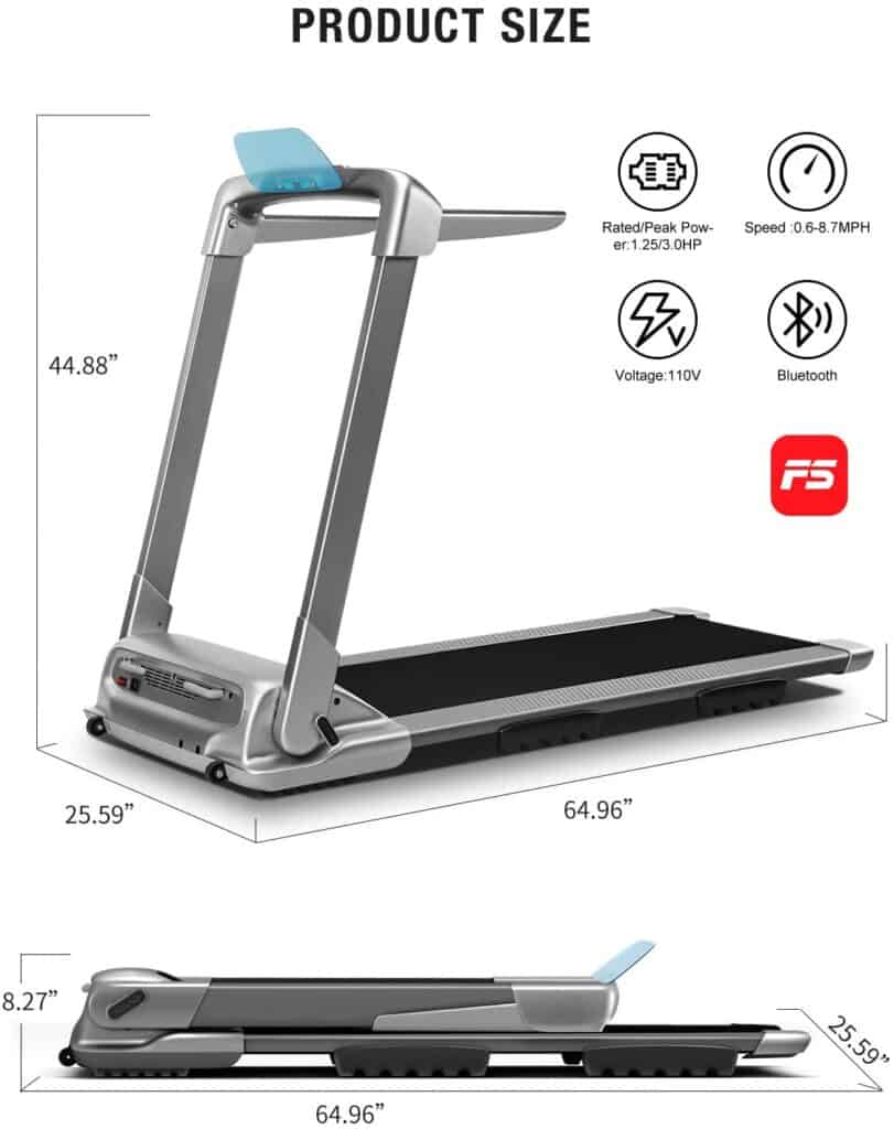 WEKEEP OVICX Q2S Folding Portable Treadmill