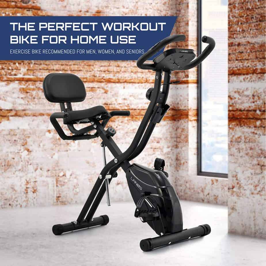 Lenos Semi-Recumbent 3-in-1 Folding Indoor Exercise Bike 