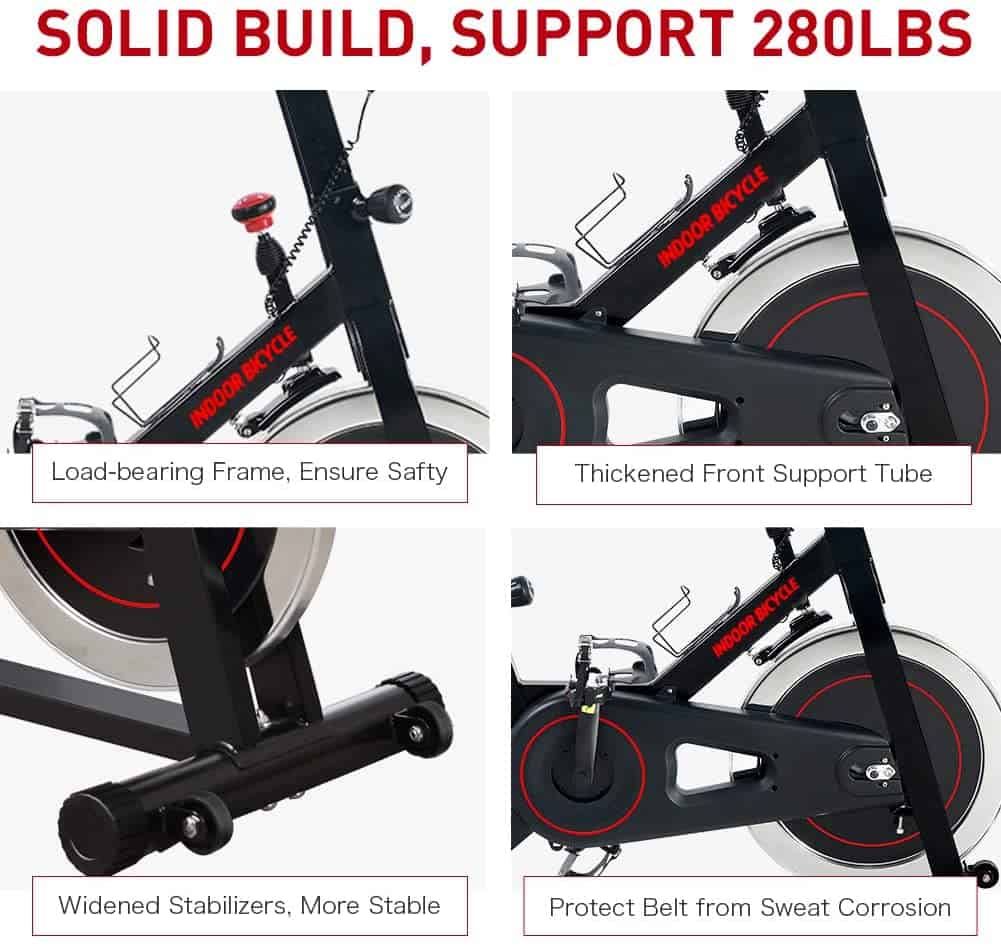 The Joroto XM16 Exercise Bike is solidly built