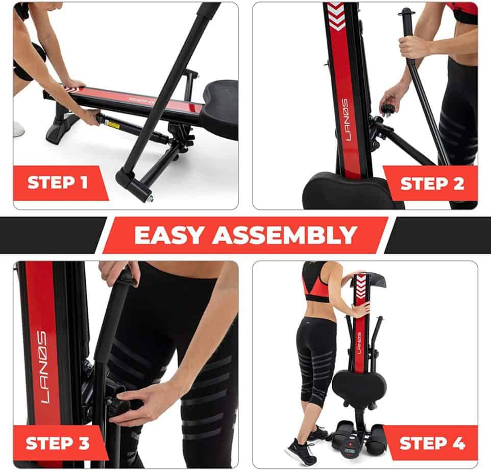 Steps to assembling the Lenos Hydraulic Rowing Machine