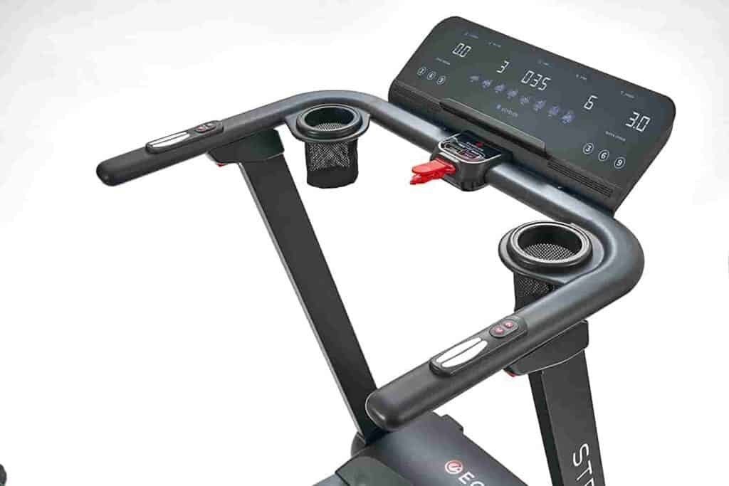 The Echelon Stride Treadmill console