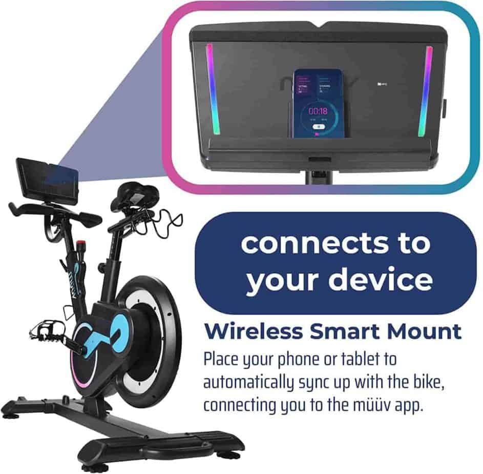 The Muuv Smart Cycling Bike smart mount 