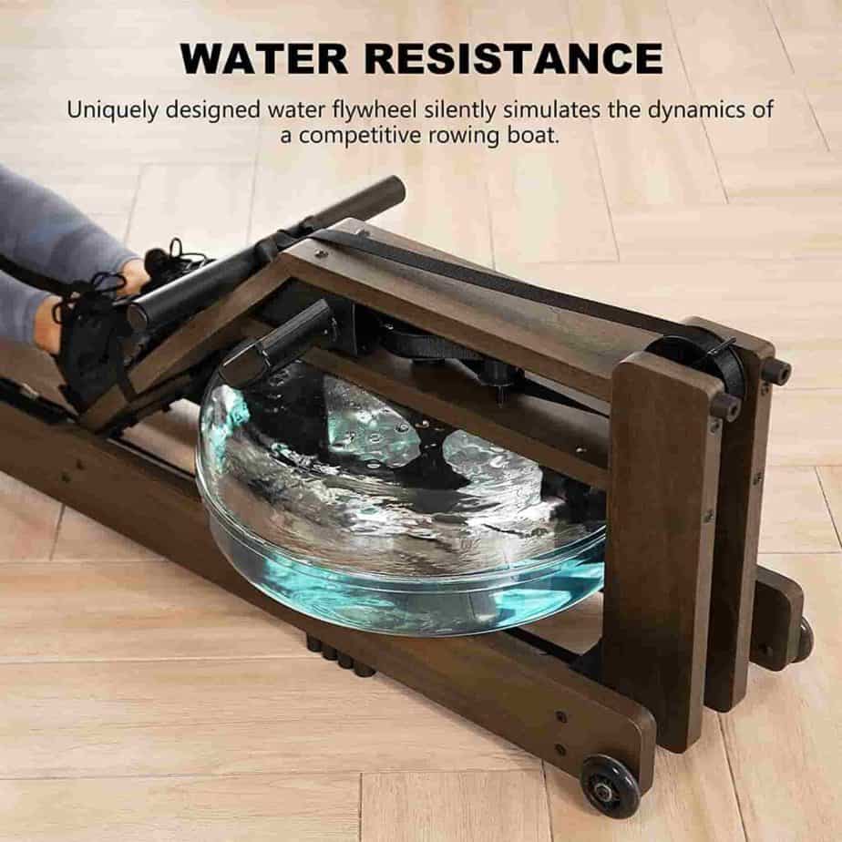 The water resistance system of Micyox QM-3019 Water Rowing Machine 