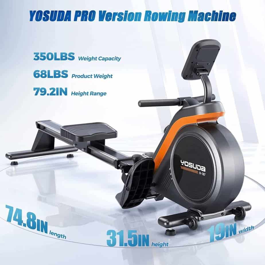 Yosuda H-187 Pro Magnetic Rowing Machine