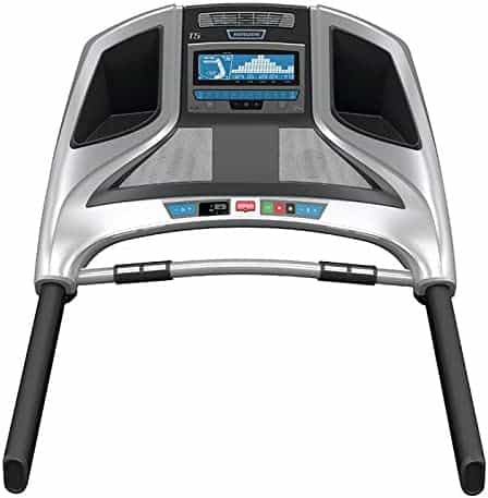 The console of the HORIZON Elite T5 Treadmill