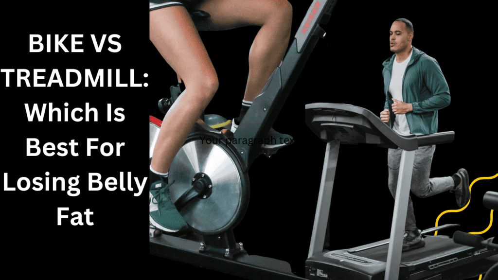 Athletes are working out on a cycling bike and a treadmill
