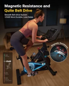 The resistance system of th e UREVO URSB005 Auto-Magnetic Exercise Bike