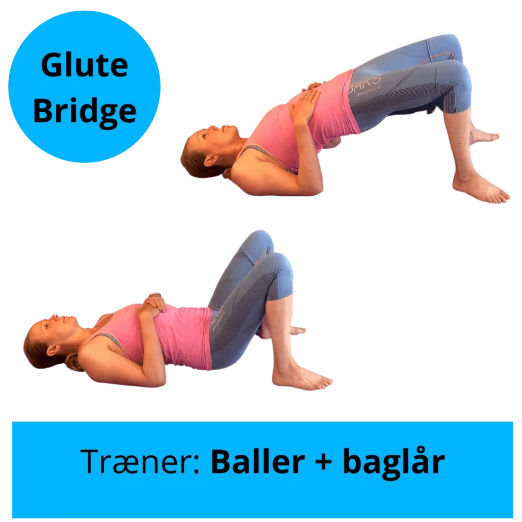 A woman does the glutes bridges without a weight