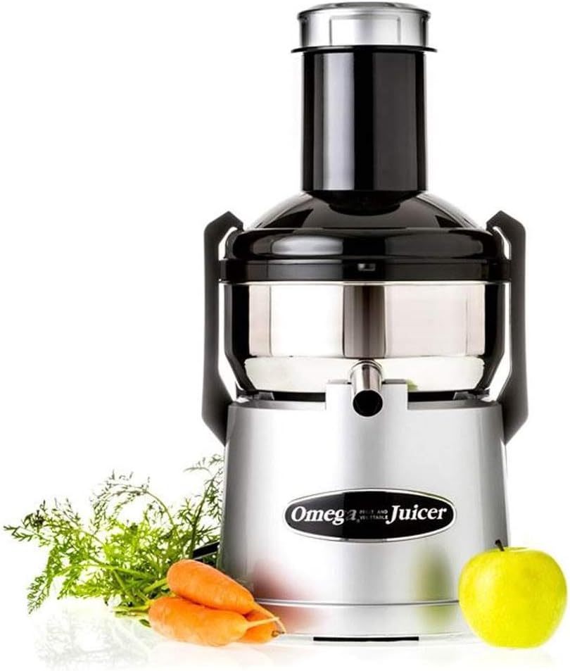 Omega Juicer with carrot and apple