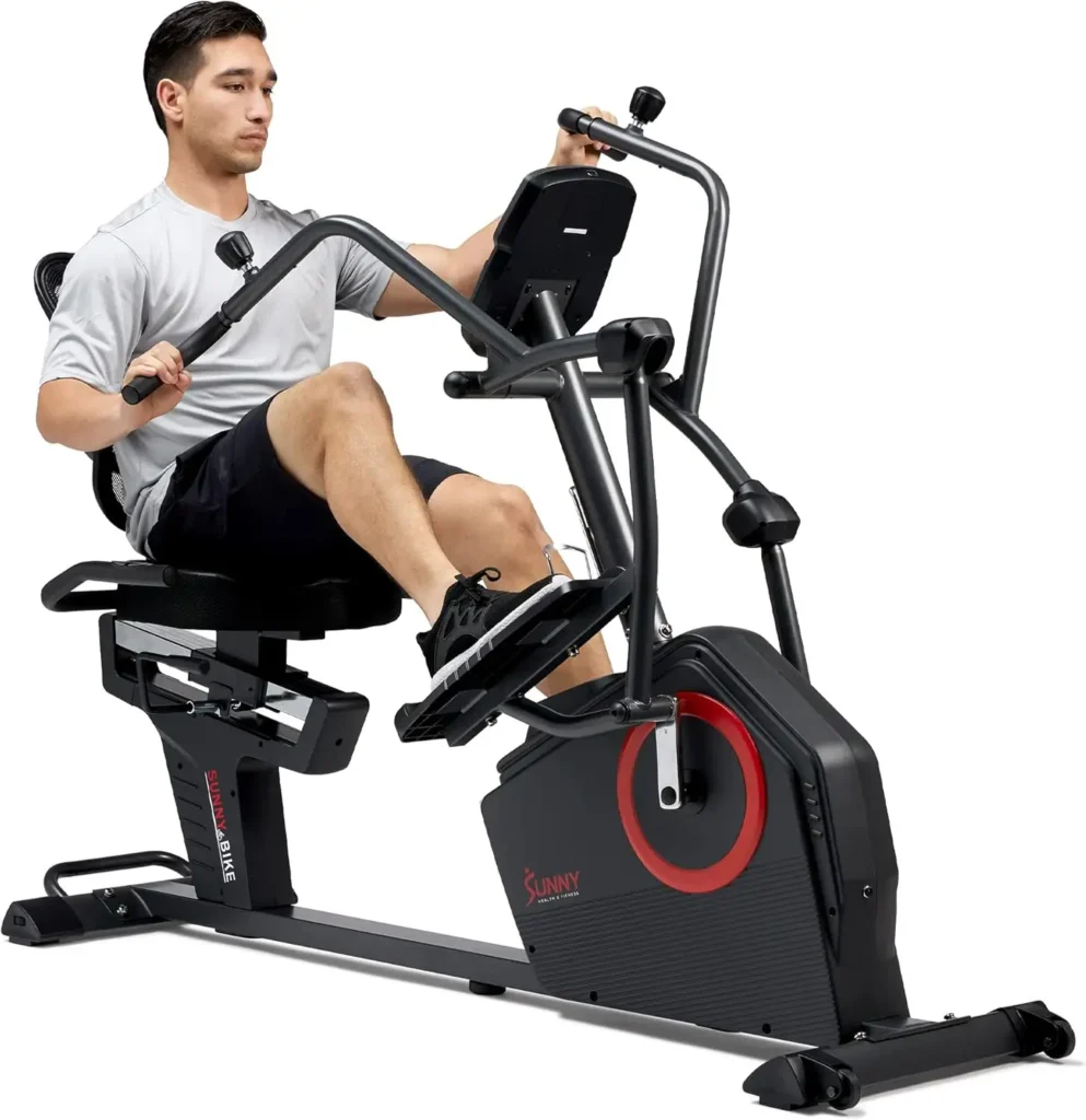 a man on an exercise machine