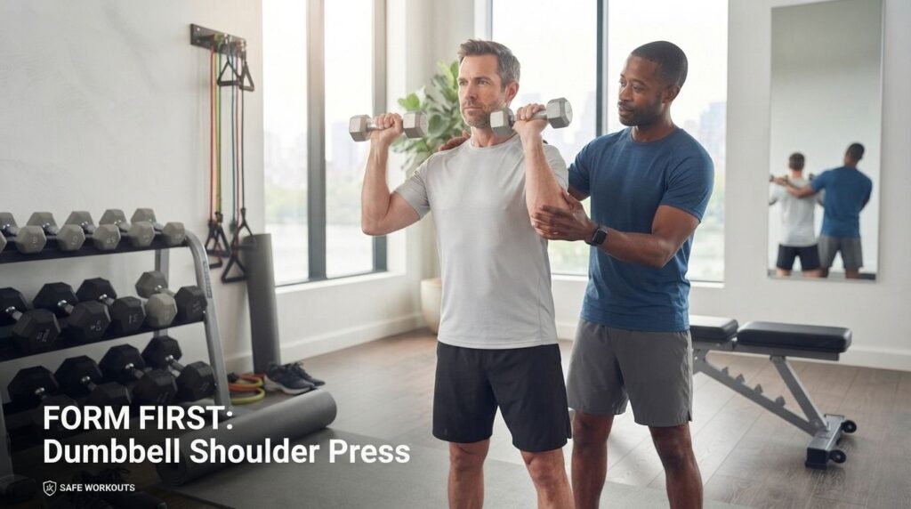 Safety Tips Before You Begin beginner dumbbell workouts