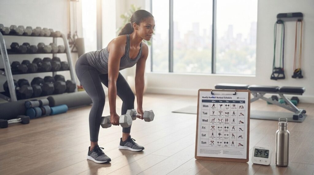 Sample of Full-Body Beginner Workout Plan