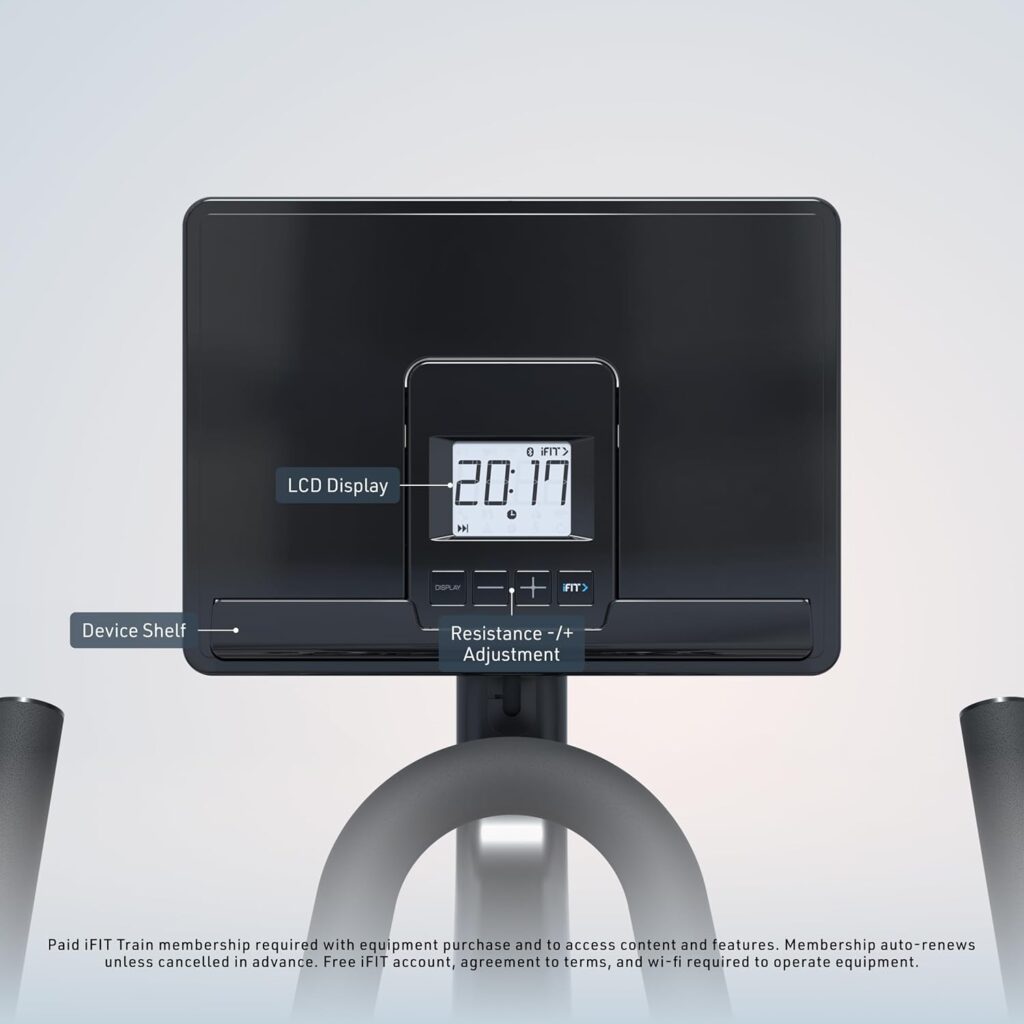 The console/LCD monitor of the NordicTrack T Series 9 Bike
